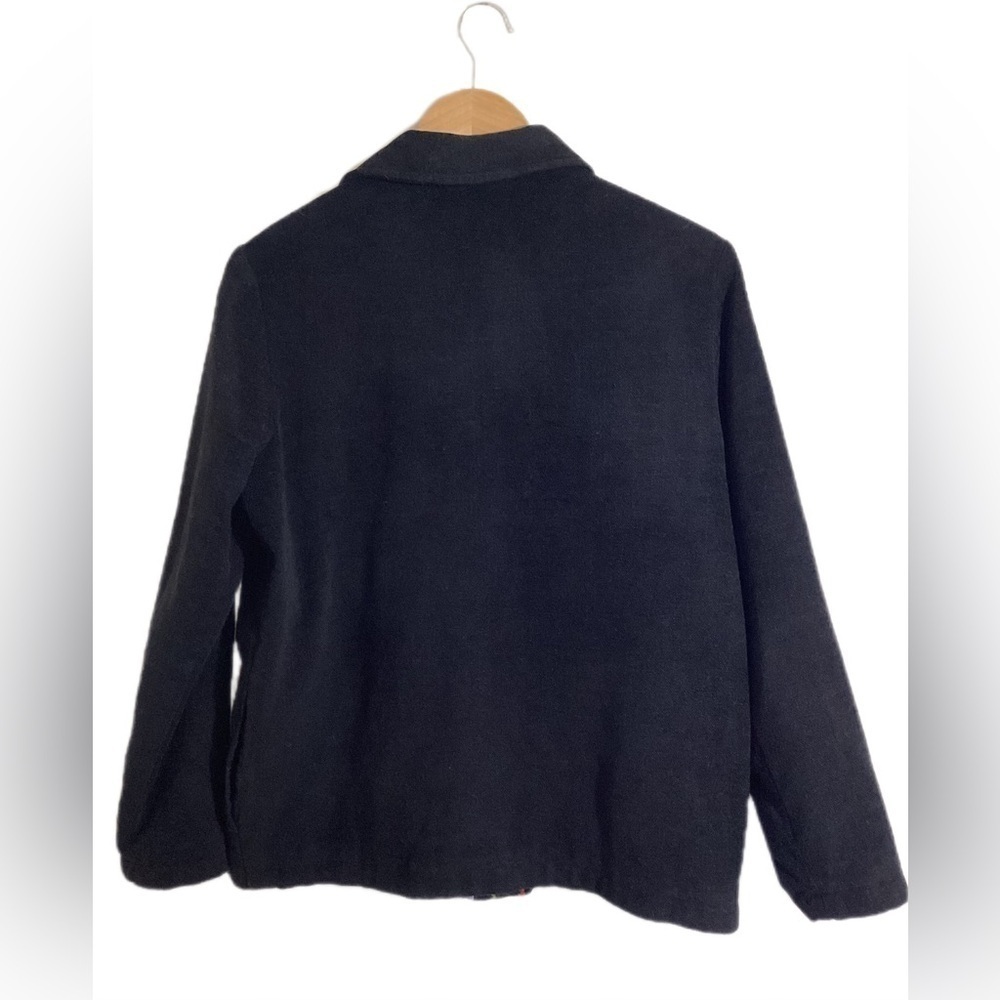 White Stag Black Embroidered 90s Shacket Cardigan Medium - Picture 6 of 12